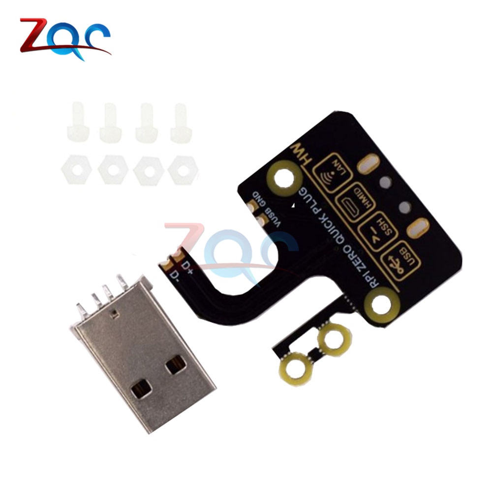 Raspberry Pi Zero W Micro USB to type A USB adapter board Expansion ...