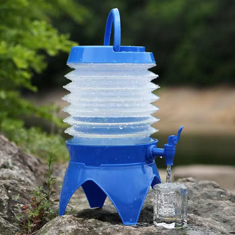 5.5L portable folding water bottle, outdoor drinking water bag, plastic ...