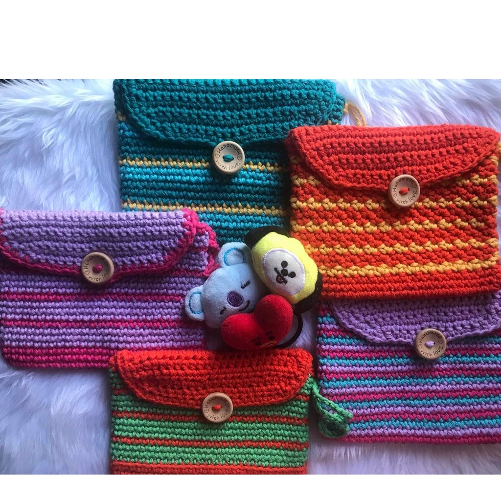 Handmade crochet online purse