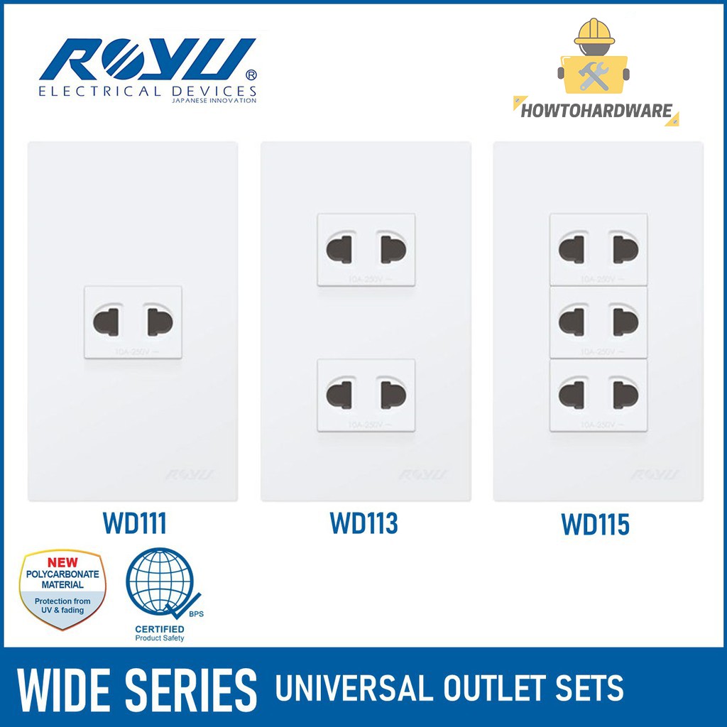 ROYU Wide Series Outlet Sets (WD111, WD113, WD115) Shopee Philippines