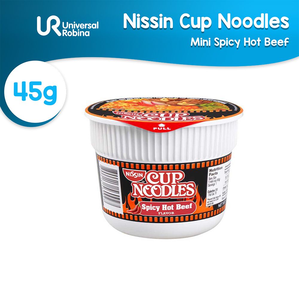 Nissin Mini Cup Spicy Hot Beef 40g