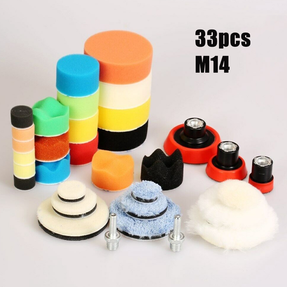 ⭐ READY STOCK ⭐ Waxing pad Backing plate Drill 31Pcs 1/2/3Inch ...