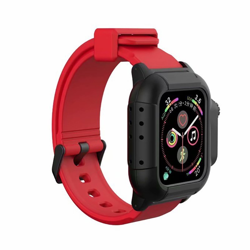 For iWatch Strap IP68 Waterproof case with Strap For Apple Watch Series 6 se 5 4 44mm 40mm for iWatch Series 1 2 3 42mm Shopee Philippines
