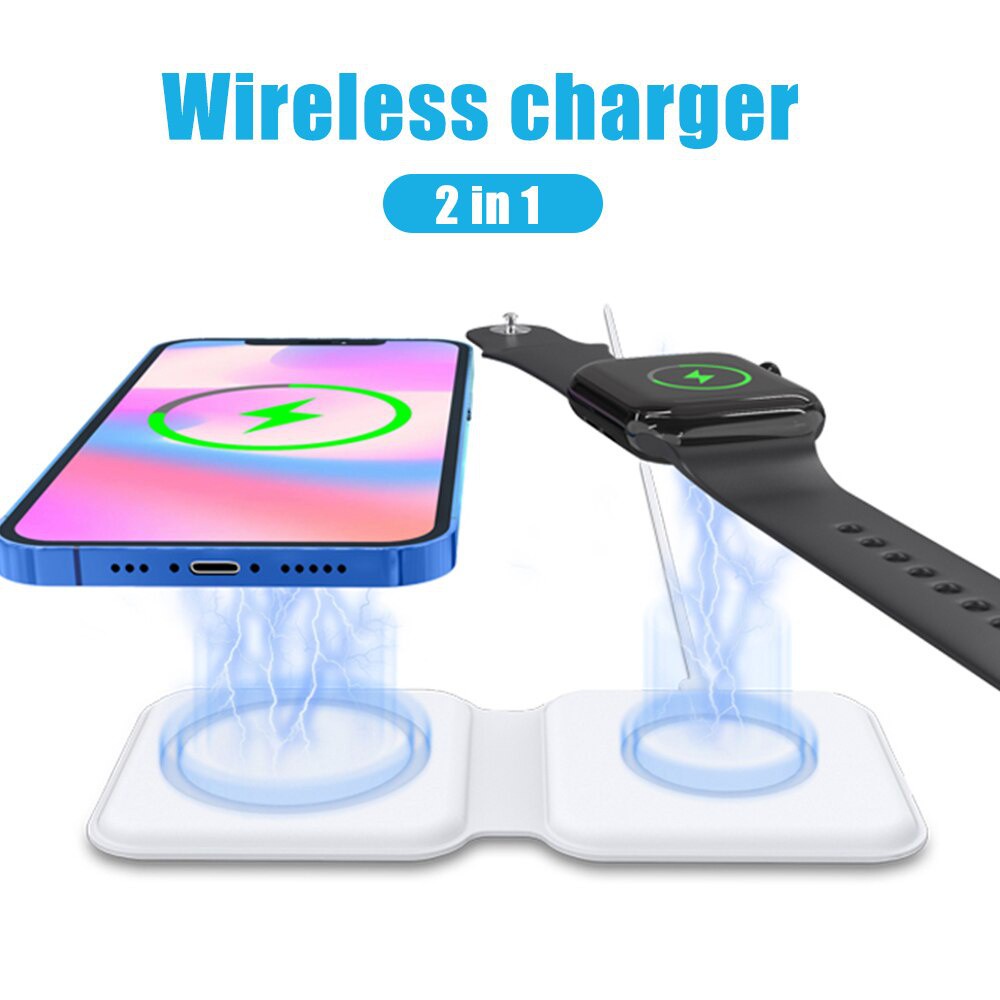 15W Wireless Charger Folding DualCharge Wireless Charger For
