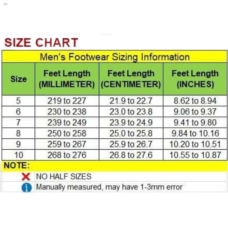 Sandugo sandals 2025 size chart