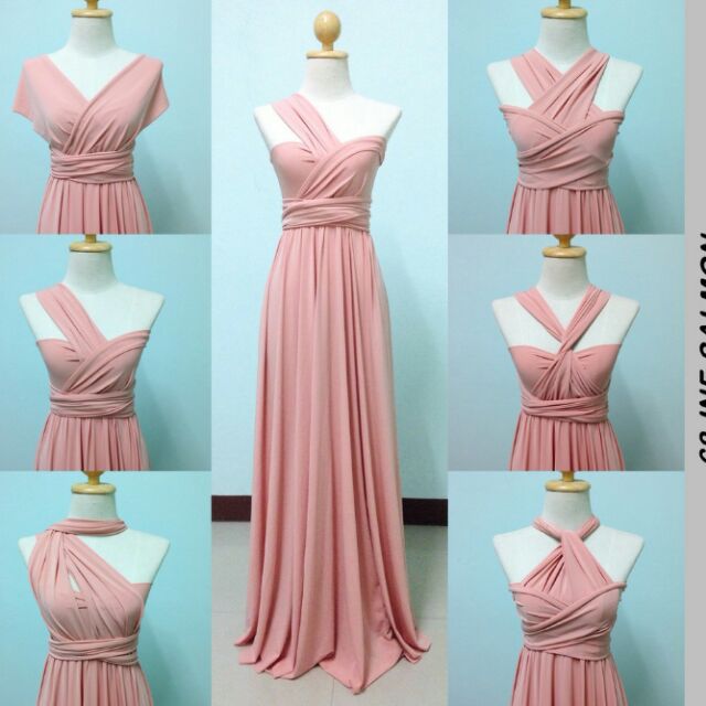 Salmon pink infinity dress hotsell