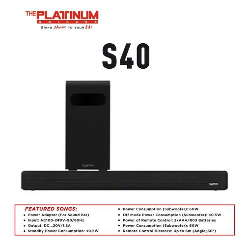 Platinum store sound bar