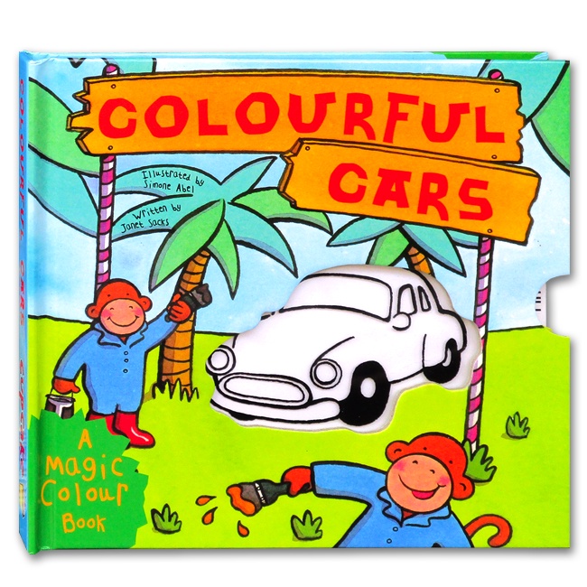 Colorful Cars A Magic Color Book (Pull the Tabs to Show the Color ...