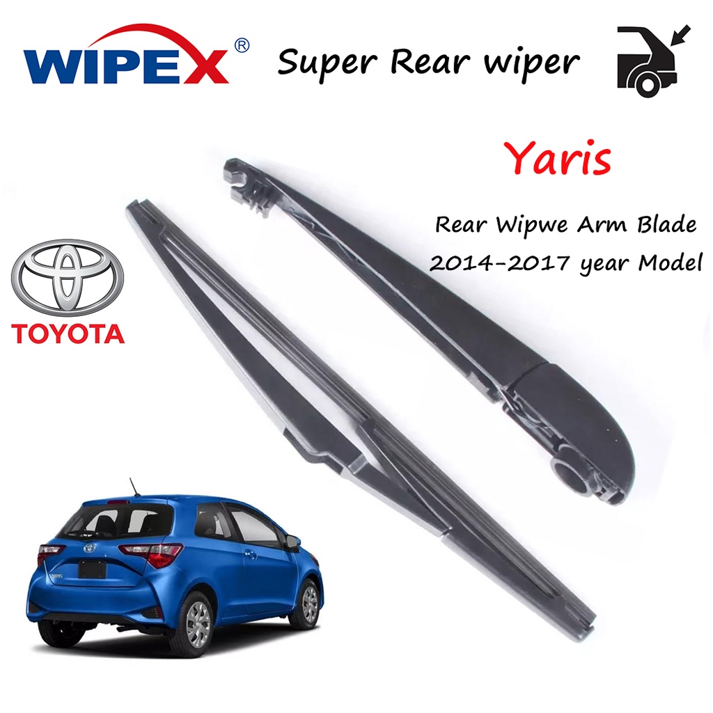 (original)Toyota Yaris Rear Wiper arm/Blade JAPAN Quality for 20142017