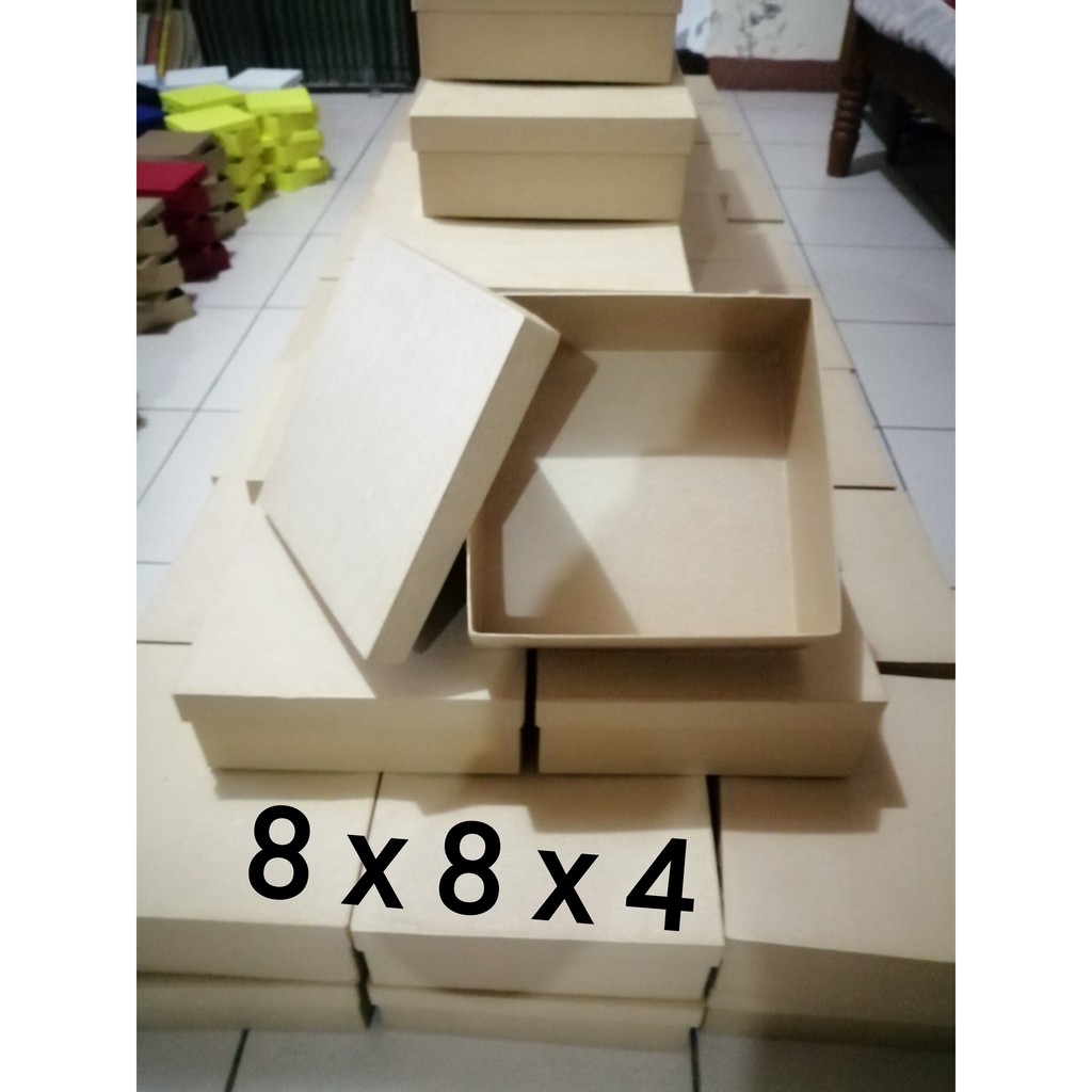 8 X 8 X 4 Brown Kraft Box Shopee Philippines