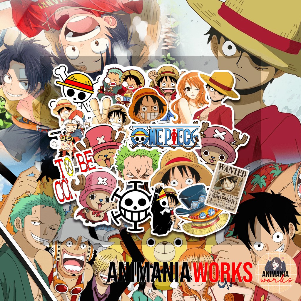 Anime Stickers / One Piece Anime Sticker Collection / Laminated Vinyl