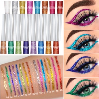 6Pcs Liquid Glitter Eyeshadow Eyeliner, Korean Makeup, Bling Under Eye  Shadow, Shimmer Eye Make Up Valentine's Day Gift Set,Long Lasting,Quick  Drying