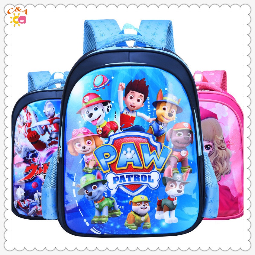 [HOT] C&A 38cm Kids school bag 1-3Grade PAW Patrol Reflective School ...