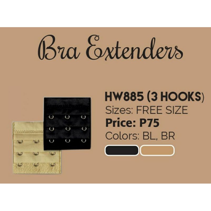 Wacoal HW885 BL/BR 3 Hooks (Bra Extender) Shopee Philippines