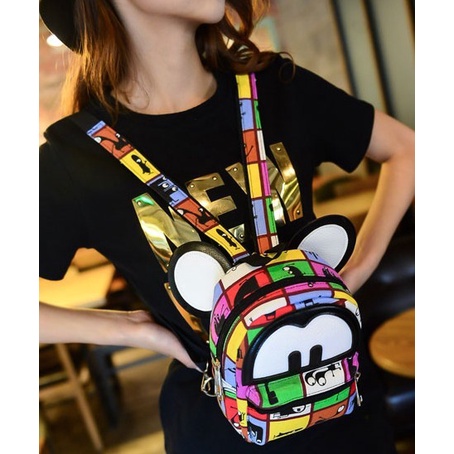 Funny Color Scheme Waterproof mini Backpack - BA58 | Shopee Philippines