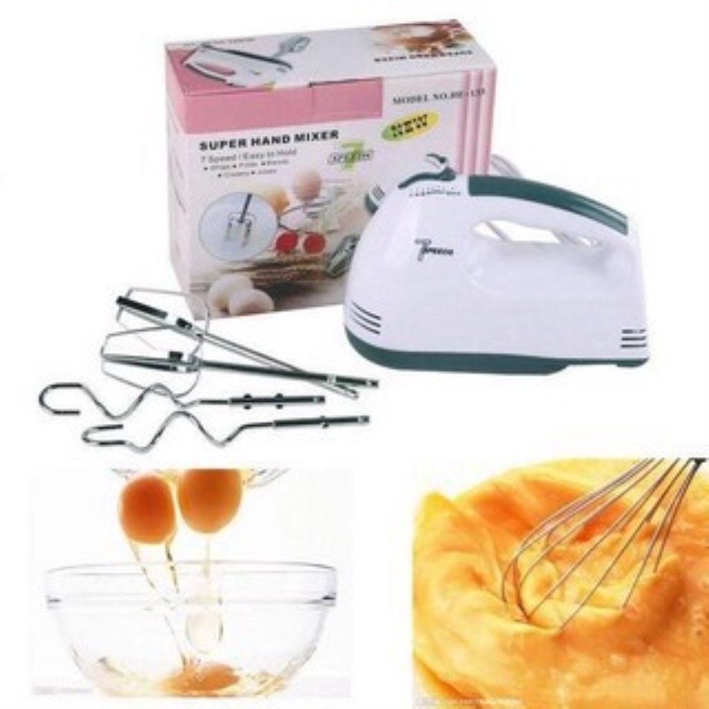 7 Speed Electric Hand cake Mixer machine Whisk Egg Beater Cake Baking Mains  Powered 180W 220V