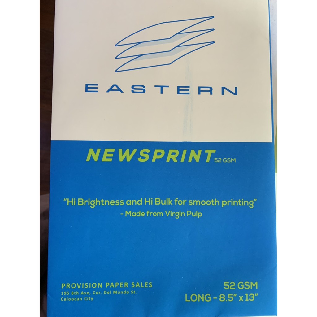 Newsprint Paper 52 gsm (US Quality) Shopee Philippines