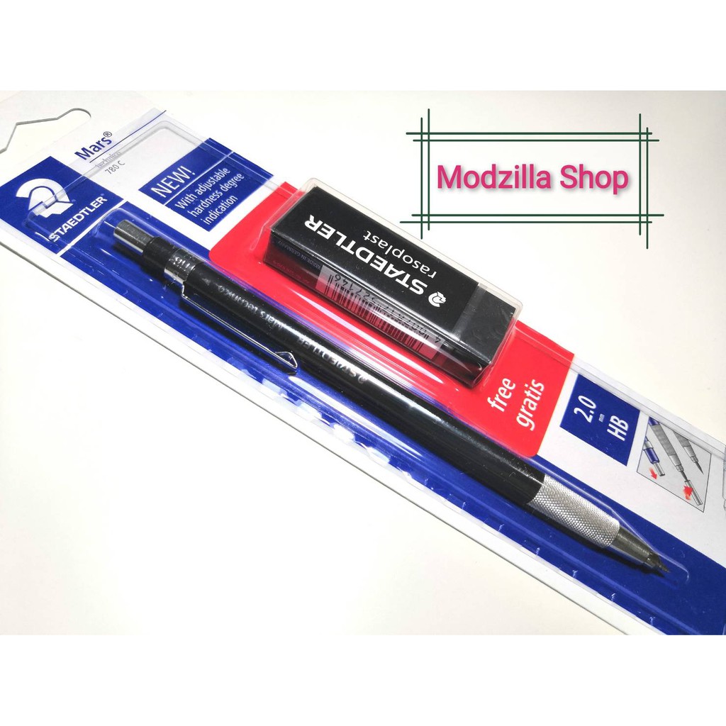 STAEDTLER Mechanical Pencil 2.0 Mars Technico 780C Has A Sharpener Head In The Handle. Model