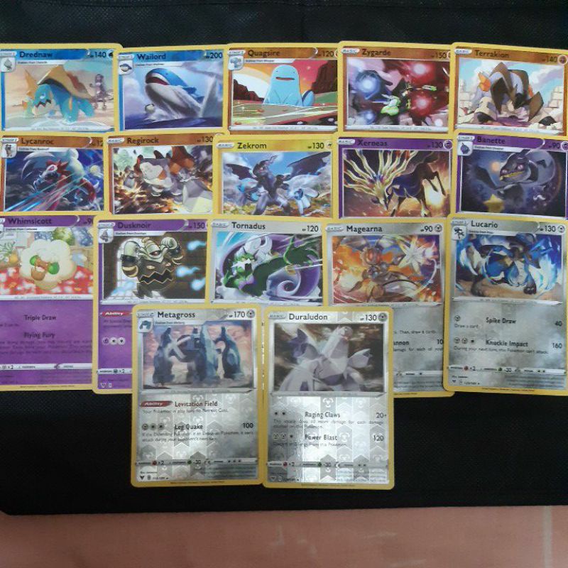 Pokemon Card TCG Vivid Voltage Drednaw/ Lucario/ Zygarde/ Terrakion
