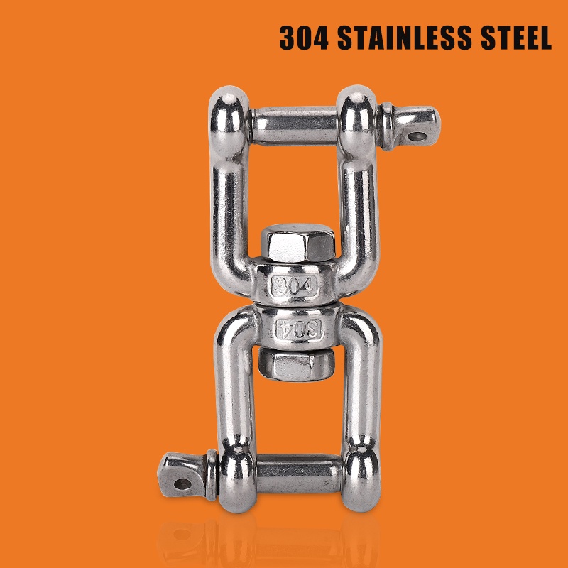 304 Marine Grade Stainless Steel Chain Anchor Rotating JawJaw Silver