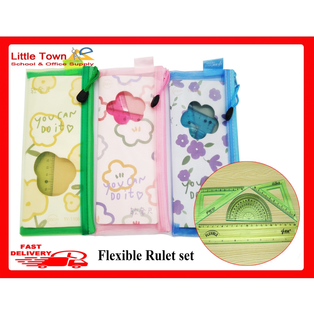 Little frog Flexible ruler set measuring device plastic ruler 20cm ...