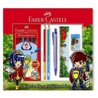 Faber Castell Castle Heroes School Set 570881 Kids School Children ...