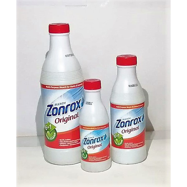 ZONROX ORIGINAL BLEACH (1Liter 5OOmL, 250mL And 100mL) | Shopee Philippines