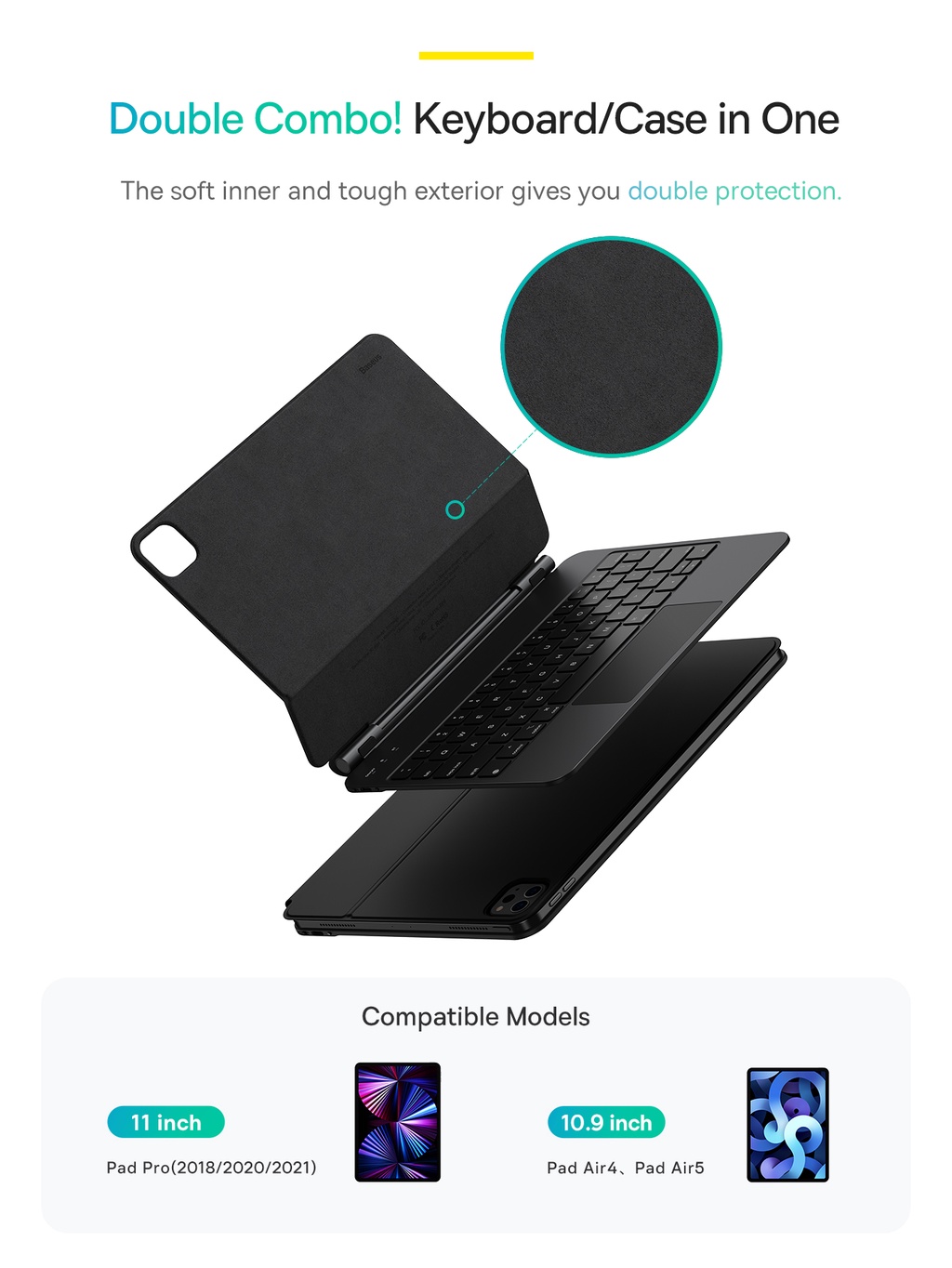 Baseus Original Keyboard Protective Case For Pad Pro 11inch（2018/2020 ...