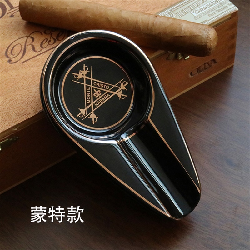 COHIBA Cigar Gadgets Ceramic Cigar Ashtray Single Cigar Holder Ash 4