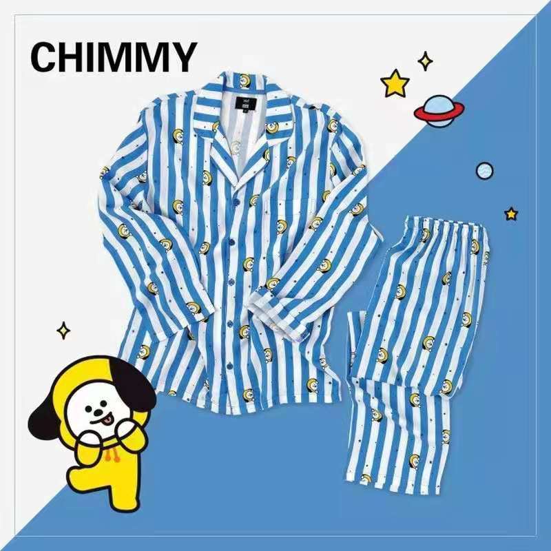 BT21 Sleepwear BTS Long sleeve Sleepwear chimmy cooky koya mang rj shooky tata bundle pajamas Shopee Philippines