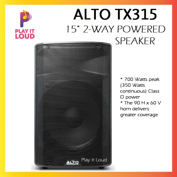 ALTO TX315 15" 2WAY POWERED SPEAKER 700w Shopee Philippines