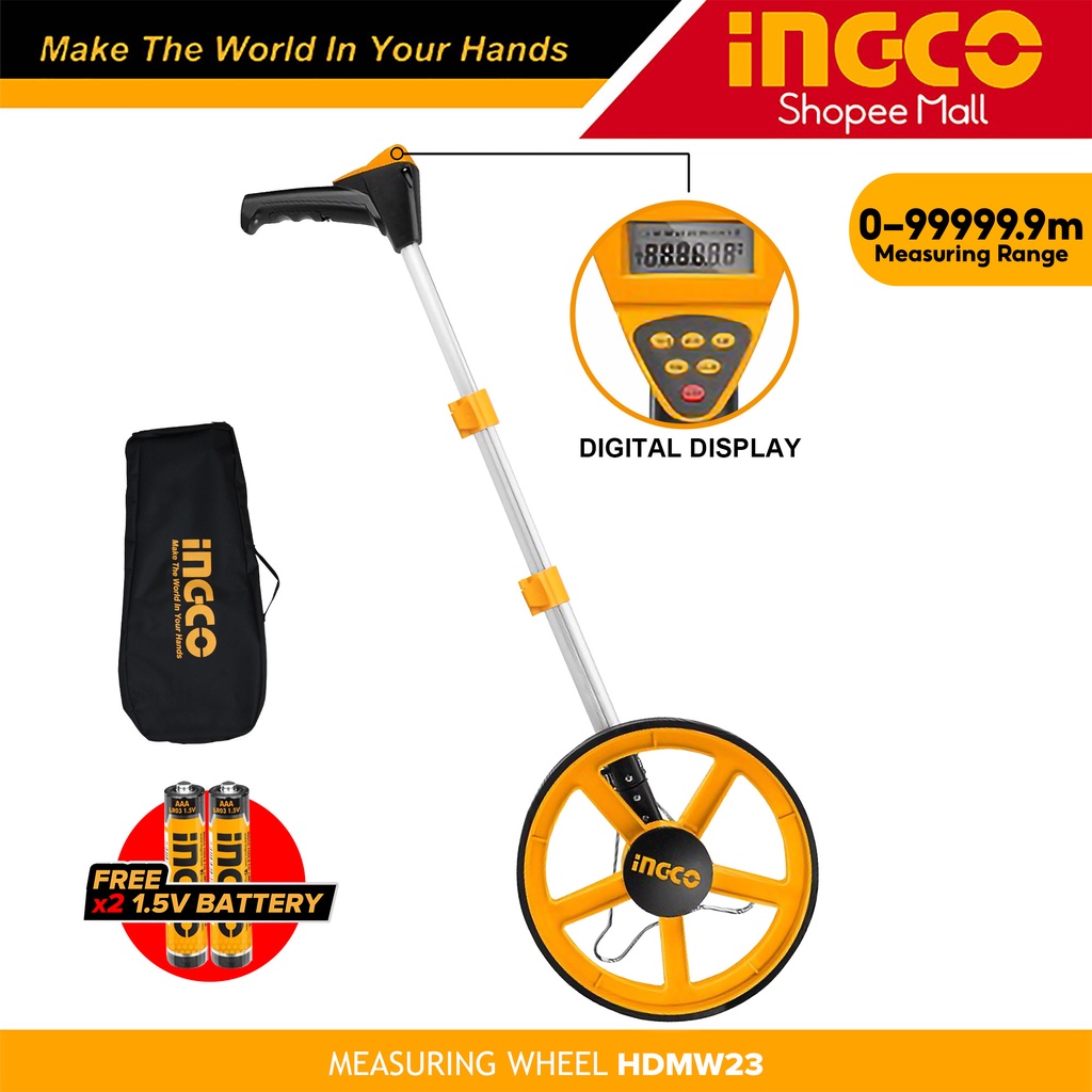 INGCO HDMW01 HDMW45 Digital Display Measuring Wheel _H Shopee