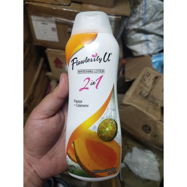 Flawlessly U Whitening lotion 2in1 Papaya Calamansi Lotion 200ml