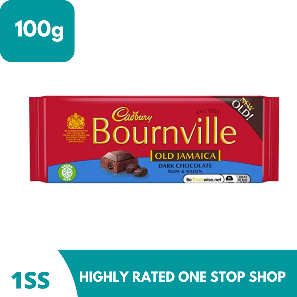 Cadbury Bournville Old Jamaica Dark Chocolate Bar 100g | Shopee Philippines