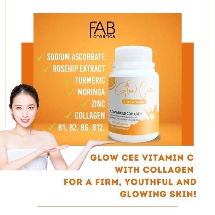 Glow Cee 7in1 Collagen with Vitamin C, Rosehip, Turmeric, Zinc (700mg