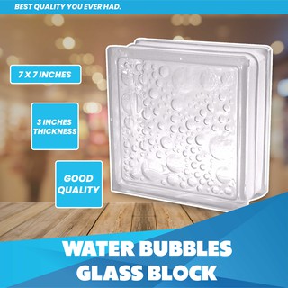 Bubble glass bricks  Bubble glass, Glass brick, Bubbles