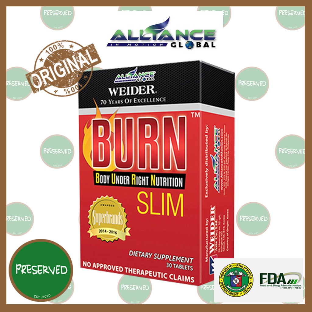 AIM Global Burn Slim (1 BOX x 30 Tablets) Shopee Philippines