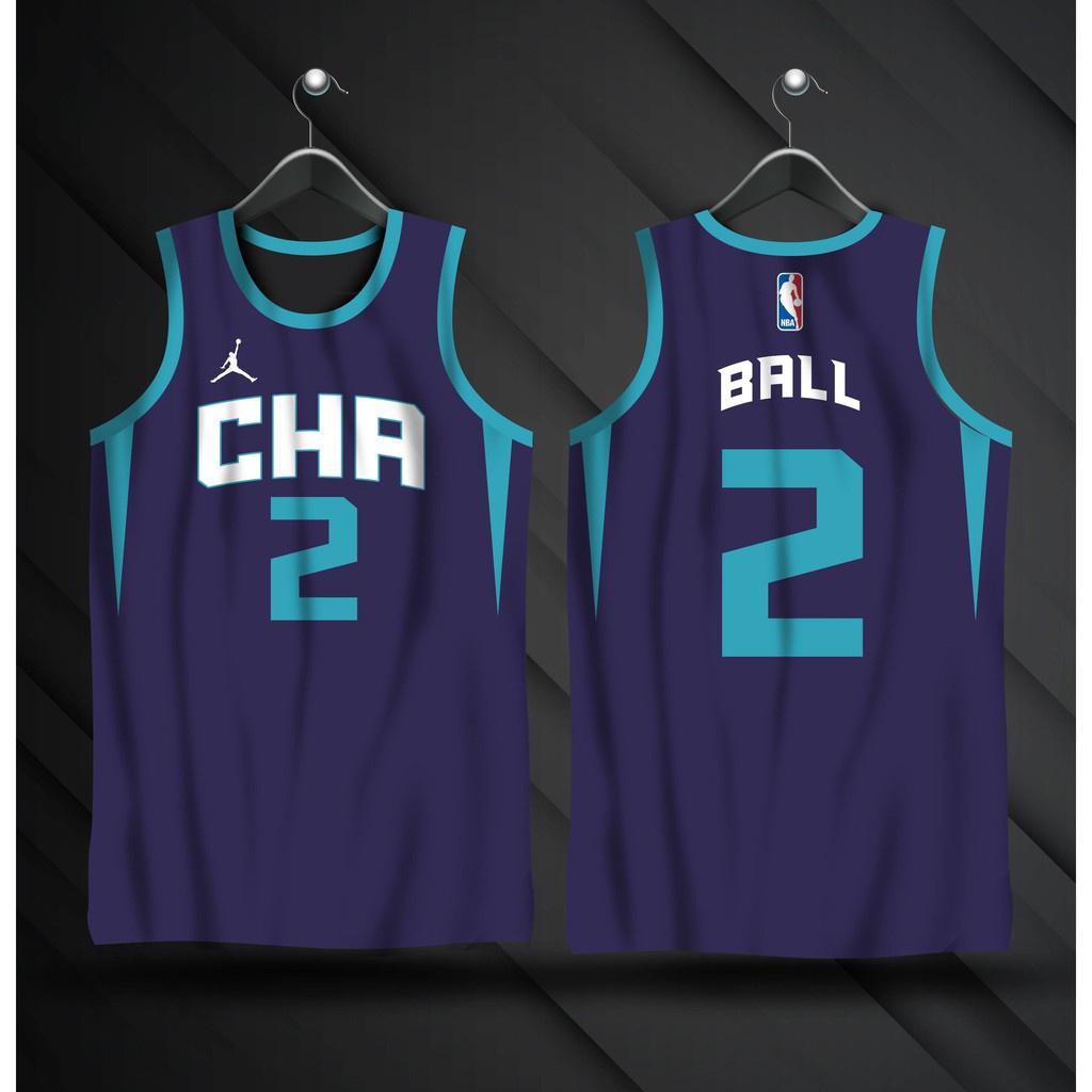 Charlotte Hornets Lamello Ball 2 Jersey Full Sublimation Jersey Lamelo Ball Jersey Shopee 3011