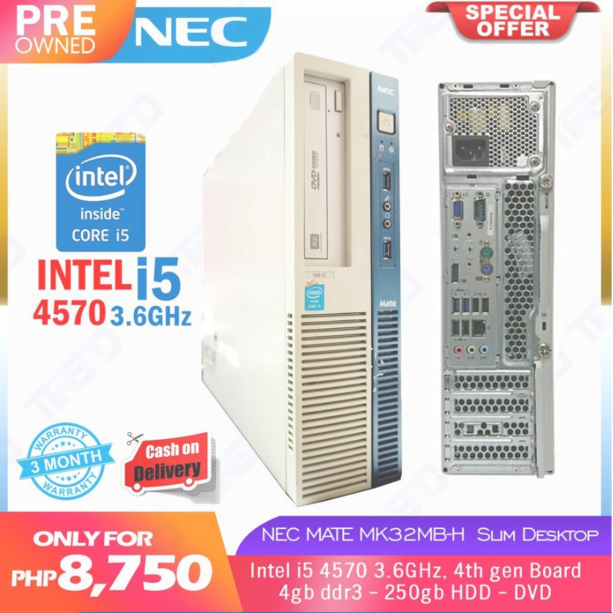 NEC Mate Intel Core i5 4th Gen Slim Desktop PC | Shopee Philippines