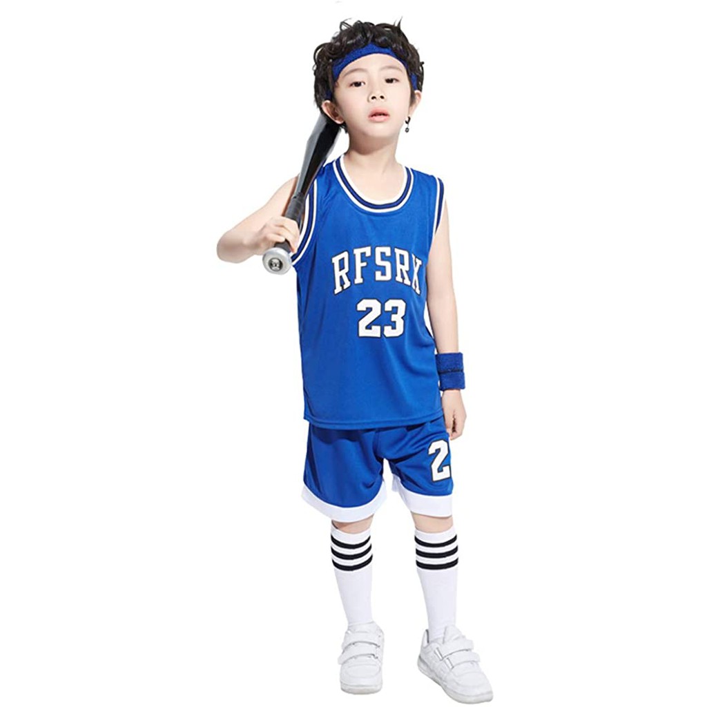 LOLANTA Boys 2 Piece Tank Top and Shorts Set, Kids Hip Hop Street Dance Costume Basketball Outfits