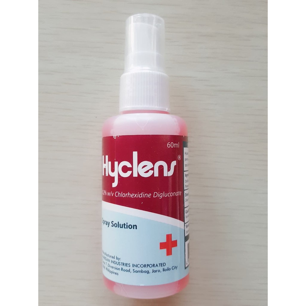 HYCLENS SPRAY 60 ml 0.2 with Chlorhexidine Digluconate wound care
