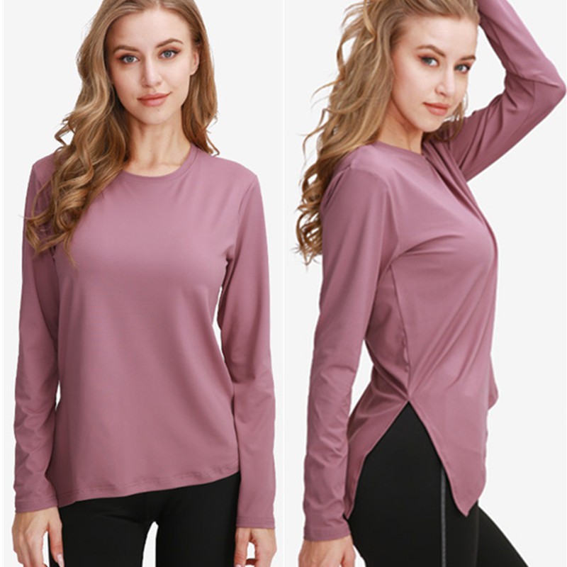 Women Sports Fitness Shirts Long Sleeves Yoga TShirts Training Workout