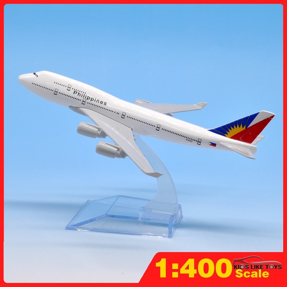 KLT 1 400 Philippine Airlines 16cm Boeing 747 Airplane Models Toys for Kids Toys for Boys Shopee Philippines