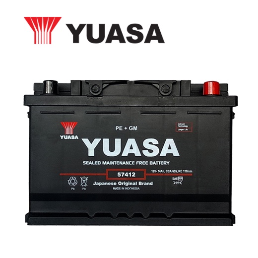 YUASA Y57412 (Din66) Car Battery (12V74Ah) Shopee Philippines
