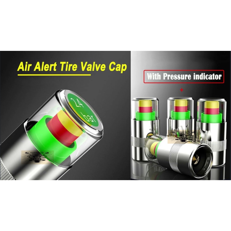 Air Alert Tire Valve Cap (Tire Pressure Air Alert Valve Cap Cover ...