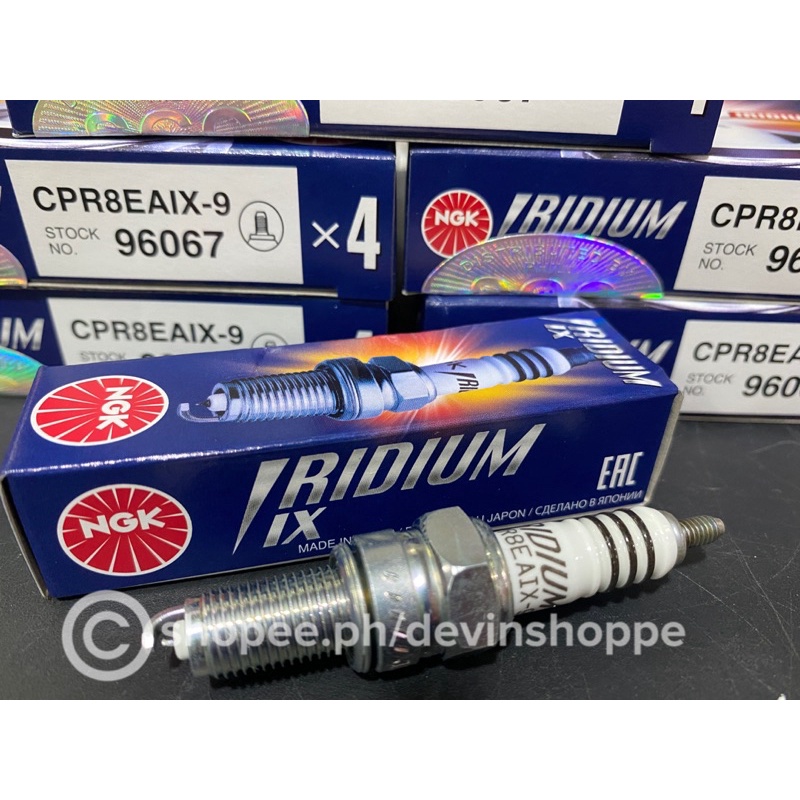 NGK Spark Plug Iridium CPR8EAIX9 for Aerox155, Nmax150 Shopee