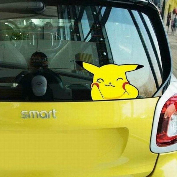 Pikachu on sale car sticker