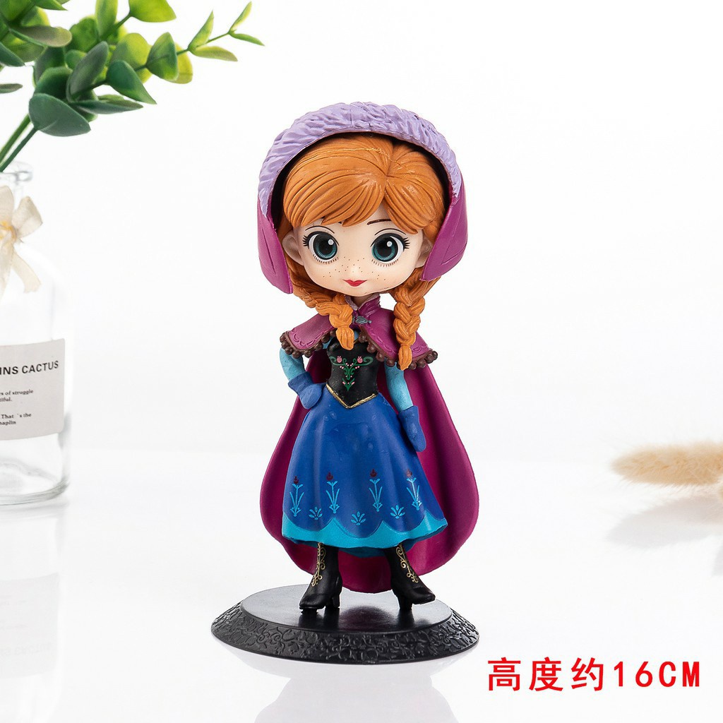 Q Princess Collectibles Cake Toy Topper Chibi Ariel Belle Aurora Alice ...