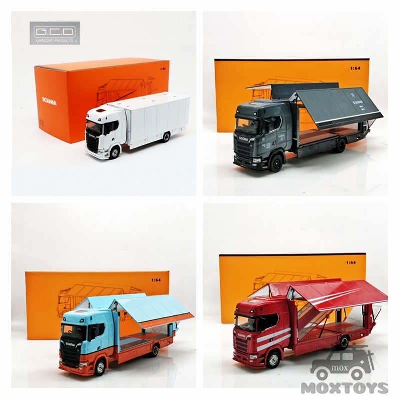 GCD 1:64 Scania S730 Double Deck Gull Wing Tow Truck BlackBird