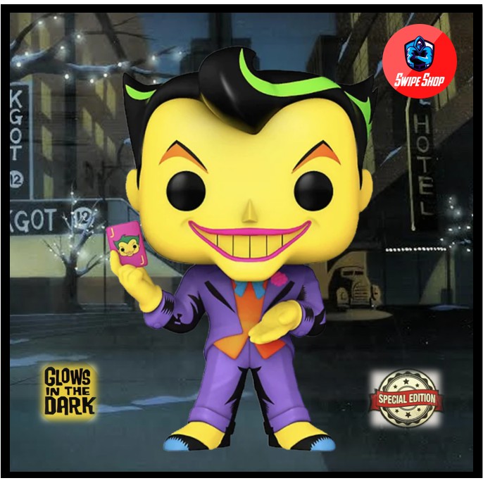 Funko Pop Joker BlackLight Glow Batman Animated Series Shopee Philippines